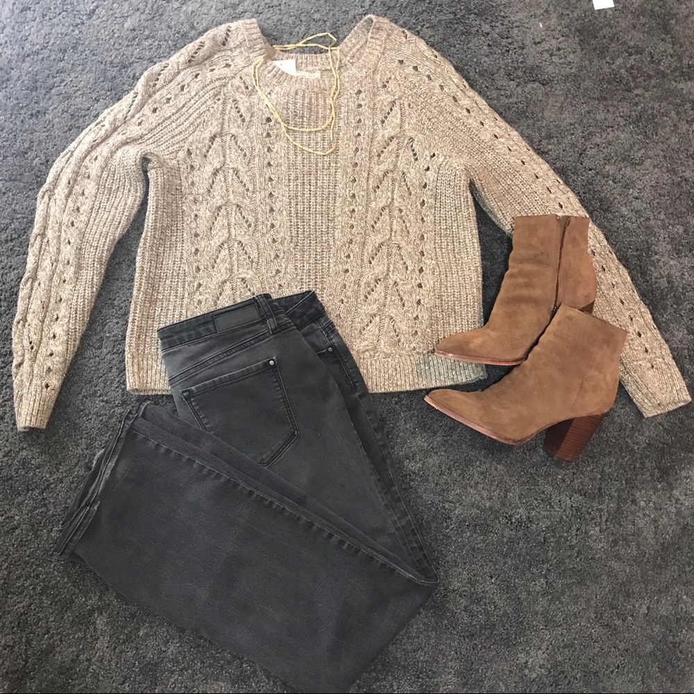 Lucky Brand Cable-knit sweater